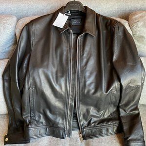 Supple Men's Kent & Curwen Italian Leather Jacket
